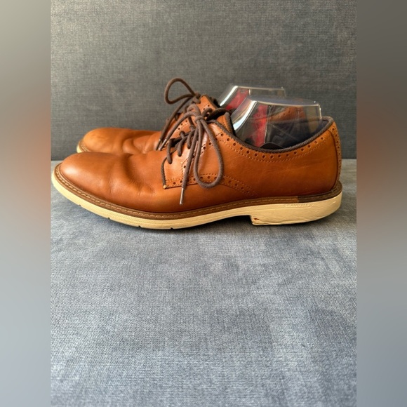 Cole Haan Men’s Go To Plain Toe Brown Leather Lace Up Oxfords 11M Dressy Career - Picture 4 of 8